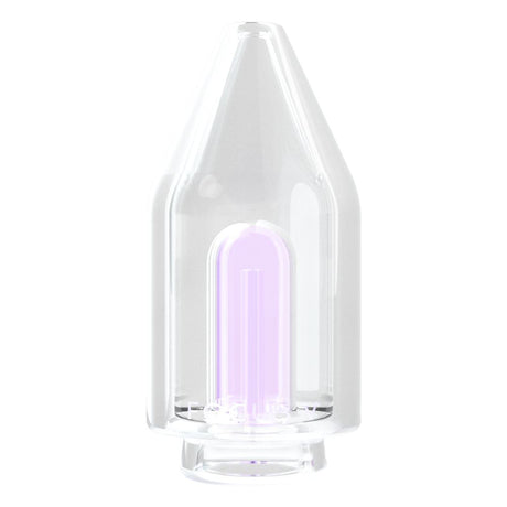 Focus V - Chromatix Glass Top Bubbler Attachment featuring a clear glass design with integrated water filtration for smoother, refined dabbing sessions. Ideal for enhancing your CARTA E-Rig experience.