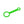 Focus V - Chromatix Silicone Tether: A green plastic tool with dual circles, designed to securely attach carb caps to Focus V CARTA E-Rig.