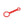 Focus V - Chromatix Silicone Tether: A red tool with a long handle, designed to securely attach a carb cap to the Focus V CARTA E-Rig.