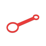 Focus V - Chromatix Silicone Tether: A red tool with a long handle, designed to securely attach a carb cap to the Focus V CARTA E-Rig.