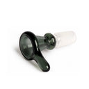 14mm Thumper Cone Pull-Out Bowl in borosilicate glass, featuring a compact design and comfortable grip for easy use with water pipes.
