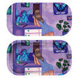 Rolling Tray Mini w Lid - Bedroom Girl: Spot-the-difference puzzle showing a woman at a vanity with a fairy reflection, surrounded by mystical decor on a magnetic-lid tray.