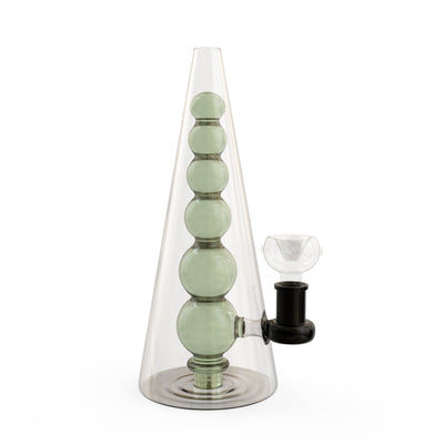 HMP 12 inch Glass Pyramid Bong - Lava-Lamp