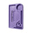 Purple hemp plastic rolling tray with multiple compartments for organizing herbs, featuring durable, biodegradable construction and an eco-friendly design.