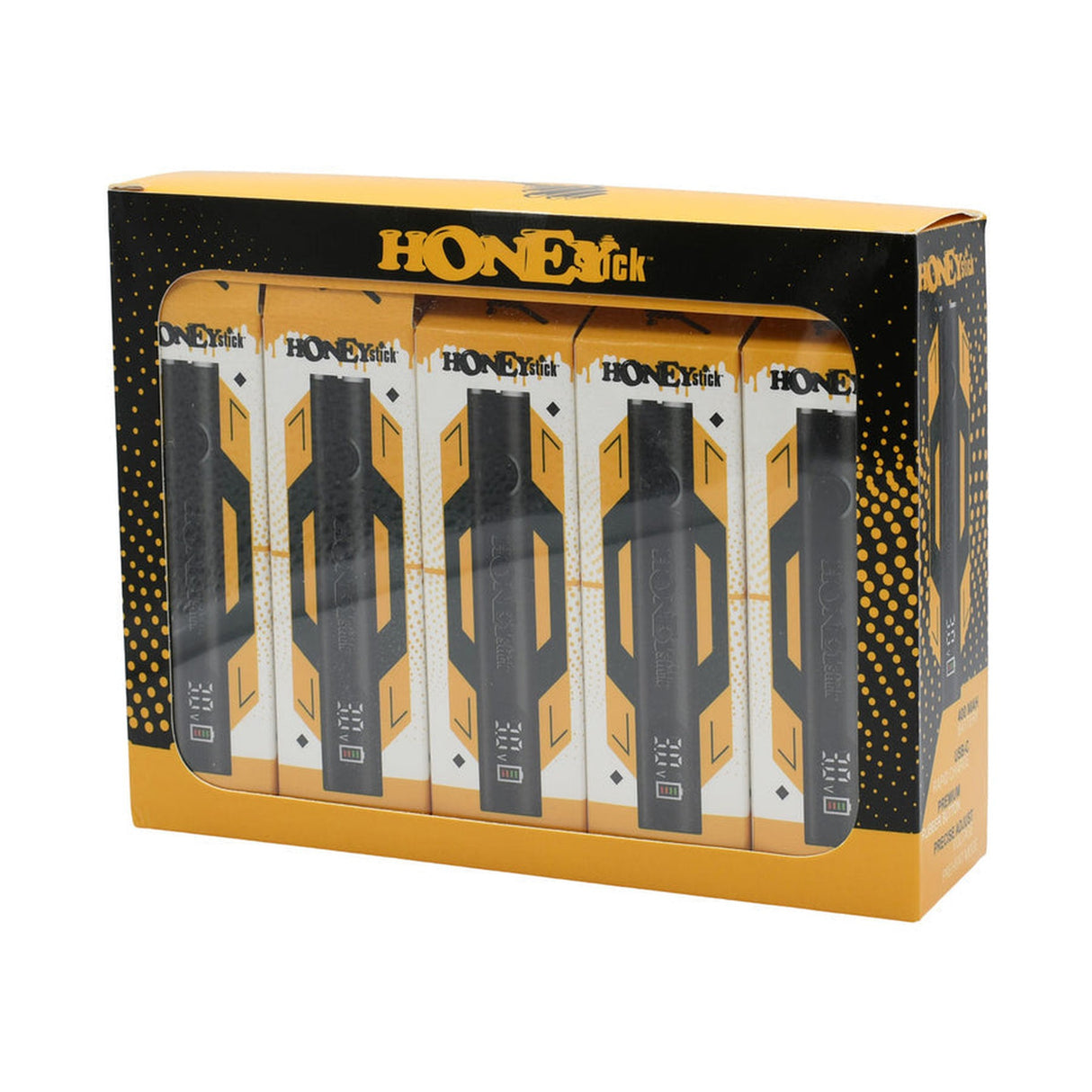 Digital 510 Thread Battery in a box, featuring a digital voltage adjustment and USB-C rapid charging, compatible with 510 thread cartridges.