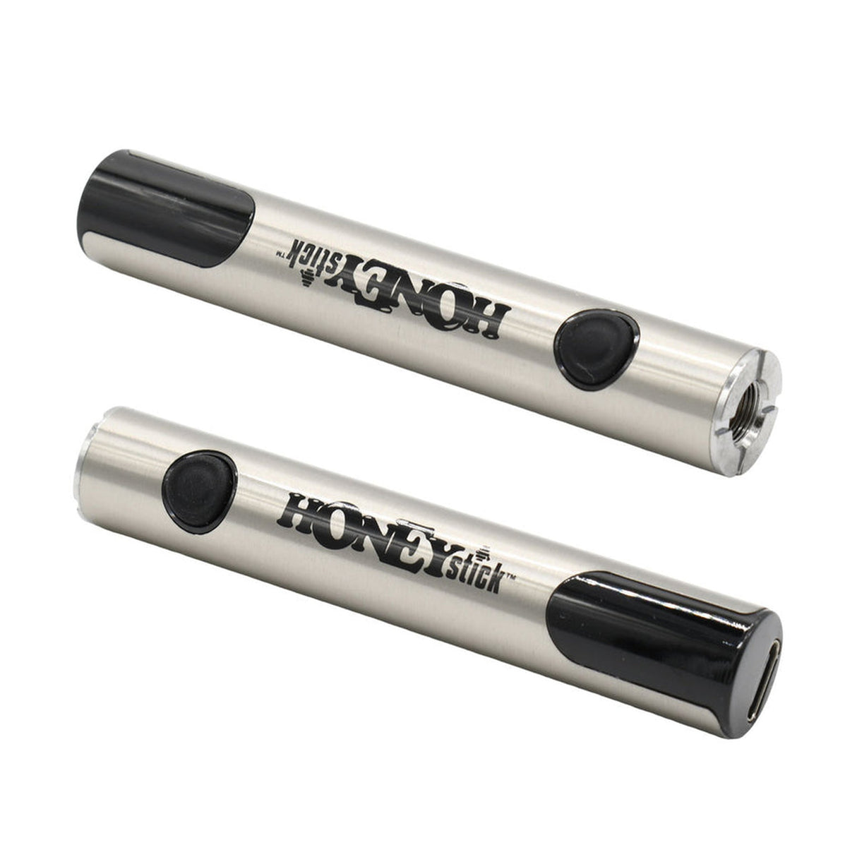 Close-up of the Digital 510 Thread Battery, showcasing its sleek design with a focus on the digital voltage adjustment feature and USB-C rapid charging port.