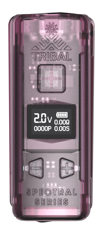 Pro Digital 510 Thread Battery in translucent casing, featuring OLED display, fire button, voltage controls, and branding, designed for standard 510-thread cartridges.