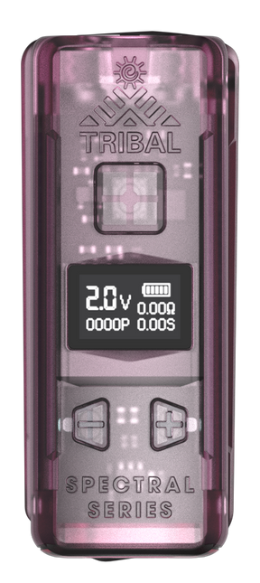 Pro Digital 510 Thread Battery in translucent casing, featuring OLED display, fire button, voltage controls, and branding, designed for standard 510-thread cartridges.