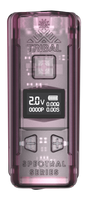 Pro Digital 510 Thread Battery in translucent casing, featuring OLED display, fire button, voltage controls, and branding, designed for standard 510-thread cartridges.