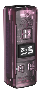Pro Digital 510 Thread Battery with OLED display, TRIBAL branding, and Spectrum II Series label, featuring adjustable voltage and dual adjustment buttons.