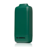 Houdini Smoke Filter by MJ Arsenal: A compact, leaf-green stash tube designed for discreet, odor-free smoking with advanced carbon filtration, ideal for travel.