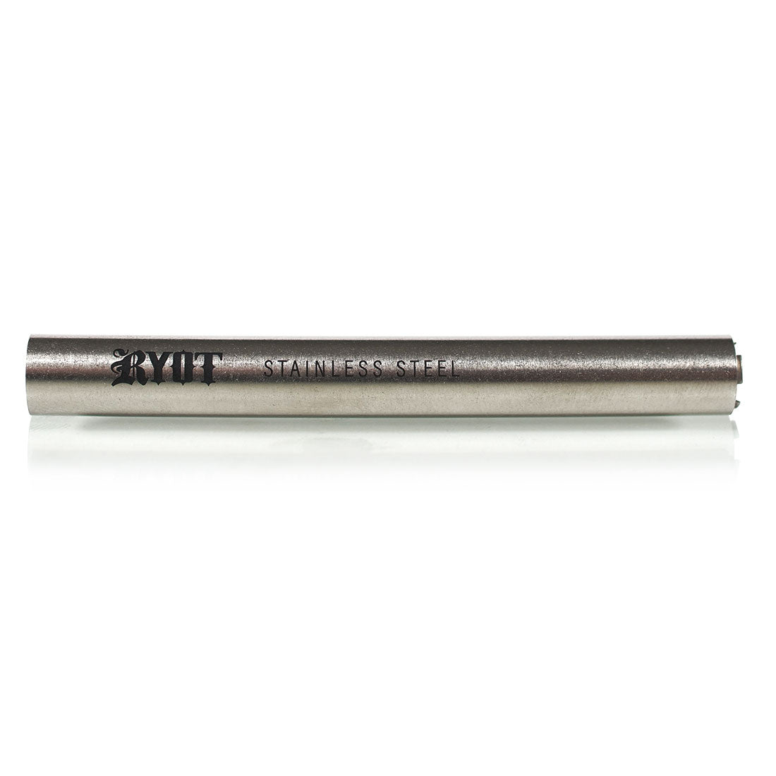 Super Slim Aluminum Dugout - Powder Coated - Black with integrated stainless steel one hitter, magnetic lid, and ergonomic design for on-the-go use.