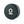 Aluminum Storage Puck, a black circular container with a white letter, ideal for discreetly storing small items with an airtight seal.