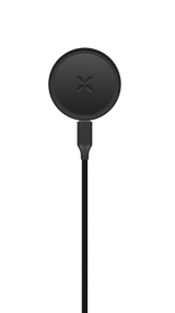 Wireless charging pad for PAX FLOW vaporizer, with braided power cable, exemplifying sleek design and advanced functionality for efficient, portable use.