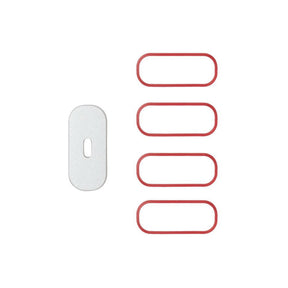 PAX Concentrate Insert Lid & O-Rings featuring a white rectangular lid with red oval O-rings, designed for maintaining peak vaporizer performance.