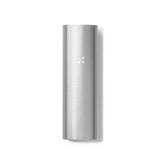 PAX 2 Dry Herb Vaporizer featuring a sleek, brushed-aluminum pen-style design, highlighting its ergonomic, pocket-sized body and intuitive single-button control.