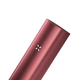 PAX 3 Basic Kit: Sleek, metallic-red vaporizer with a four-petal LED indicator, designed for vaporizing dry herbs with app-controlled temperature settings.