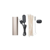 PAX 3 Basic Kit featuring a vaporizer body, USB charger, pipe-cleaners, brush, and spare mouthpiece for maintenance and enhanced performance.