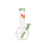 10 Tall Little Bro Bubble Bong with a round water chamber, straight neck, and removable down-stem and bowl, designed for smooth, filtered smoking.