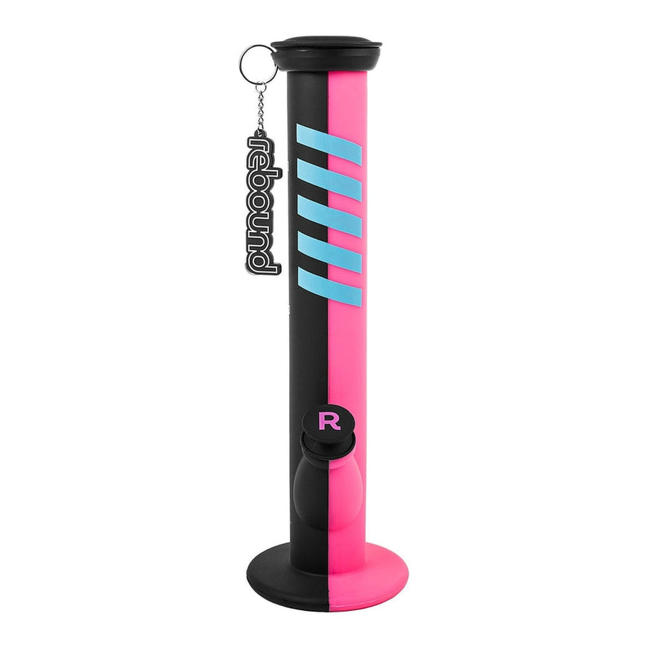 Rebound 14" Silicone Straight Bong, Pink