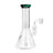 8 Tall Concentrate Beaker Bong with quartz banger, clear glass, beaker-style design, wide base, and straight neck for stability and versatile use.