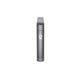 Slim, pen-shaped Aluminum Multi-Hitter w/ Cooling Spiral - Black, features a flat mouthpiece, small logo, crafted from durable metal, designed for discreet portability and smooth hits.