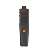 VENTY Dry Herb Vaporizer, featuring a sleek black design with an orange button, known for its rapid heat-up and adjustable airflow for superior vapor quality.