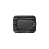 VENTY Dry Herb Vaporizer, a sleek black device with orange accents, featuring adjustable airflow and convection heating for efficient vapor production.