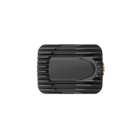 VENTY Dry Herb Vaporizer, a sleek black device with orange accents, featuring adjustable airflow and convection heating for efficient vapor production.