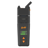 VENTY Dry Herb Vaporizer with a sleek design, featuring a green screen, showcasing advanced vaporizing technology and adjustable airflow for a superior vaping experience.