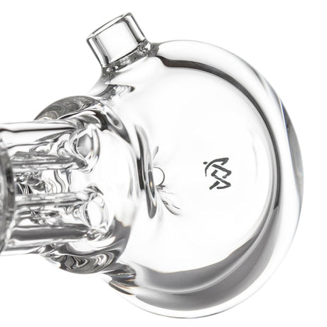 Tetra - Clear glass attachment with internal percolator, featuring several diffuser tubes, brand logo on base, side joint, crafted from borosilicate glass for durability.
