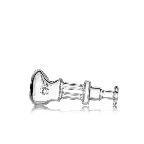 Tetra - Clear: A sleek, tubular glass nectar collector with a distinctive four-column design, crafted from durable borosilicate glass for vaporizing concentrates efficiently.