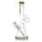 12 Lounger Bong with beaker base, bent neck, and twist details; features a balloon-inspired design with bubble chamber, removable down-stem, and aLeaf logo.