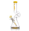 12 Lounger Bong with balloon-inspired, sculptural design, beaker base, knuckled neck, built-in down-stem, removable bowl, aLeaf logo.