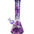 14 The Dreamer Beaker Bong with psychedelic skull and leaf artwork, featuring a stable beaker base, straight neck, and includes a bowl and downstem.