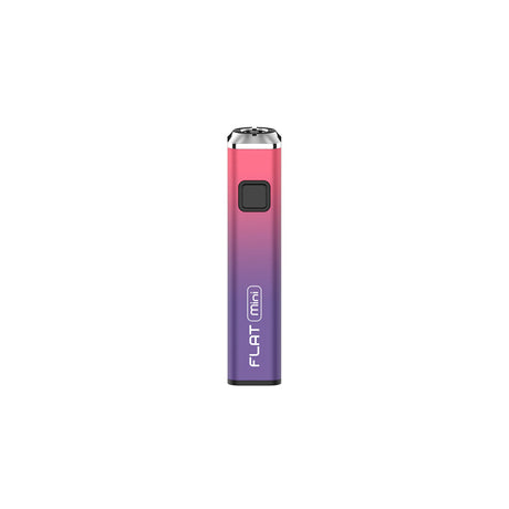 Close-up of the Yocan Flat Mini 510 Battery, highlighting its square-shaped design and rubberized coating for enhanced grip and stability.