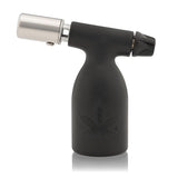 3.5 Blow Torch Turbo Flame by Qleaf with a rubberized handle and adjustable nozzle, designed for portability and high-heat performance up to 2500°F.
