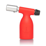 3.5 Blow Torch Turbo Flame with red body and leaf logo; compact, refillable, offering a powerful 2500°F flame for dabbing or culinary use.