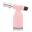3.5 Blow Torch Turbo Flame in pink sleeve with embossed leaf logo, featuring adjustable flame nozzle and compact design for versatile uses like culinary or herb lighting.