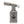 5 Brass Blow Torch Blue Turbo Flame, featuring a gun-metal gray body, cannabis-leaf logo, and adjustable flame nozzle on top of its fuel canister.