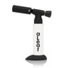 aLeaf 7 Blow Torch Blue Turbo Flame, featuring a white body with black nozzle, perfect for precision tasks like dabbing, caramelizing, and light soldering.