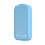 Myster Cloud Catcher personal air filter, light-blue, rounded rectangular design with MYSTER label, offers portability and discreet vapor and odor reduction.