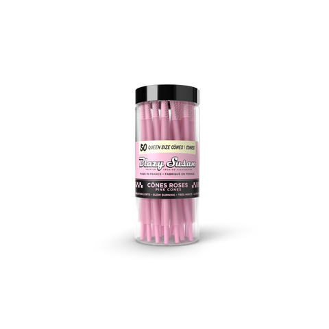 Blazy Susan Pink Pre-Rolled Queen Size Cones (25 Count Jar)