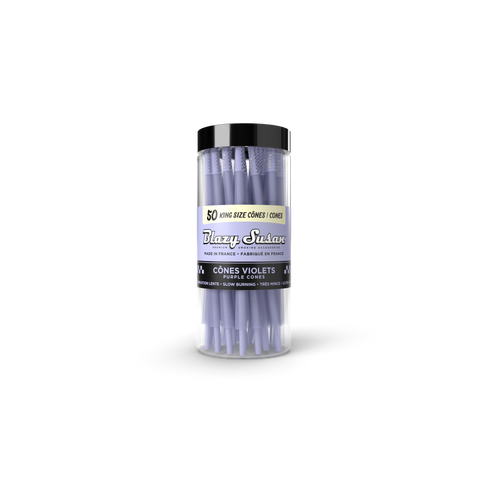 Blazy Susan Purple Pre-Rolled King Size Cones (50 Count Jar)