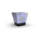 Blazy Susan Purple King Size Cones Full Box, featuring 63 vegan, ultra-thin, slow-burning pre-rolled cones with filters, highlighted on lavender trapezoidal packaging.