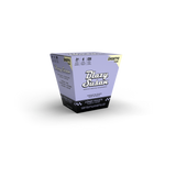 Purple Shorty Cones Full Box - 12 Cones x 21 Packs, featuring lavender packaging, 53mm pre-rolled cones, slow-burning, vegan, chlorine-free, with eco-friendly straws for easy packing.