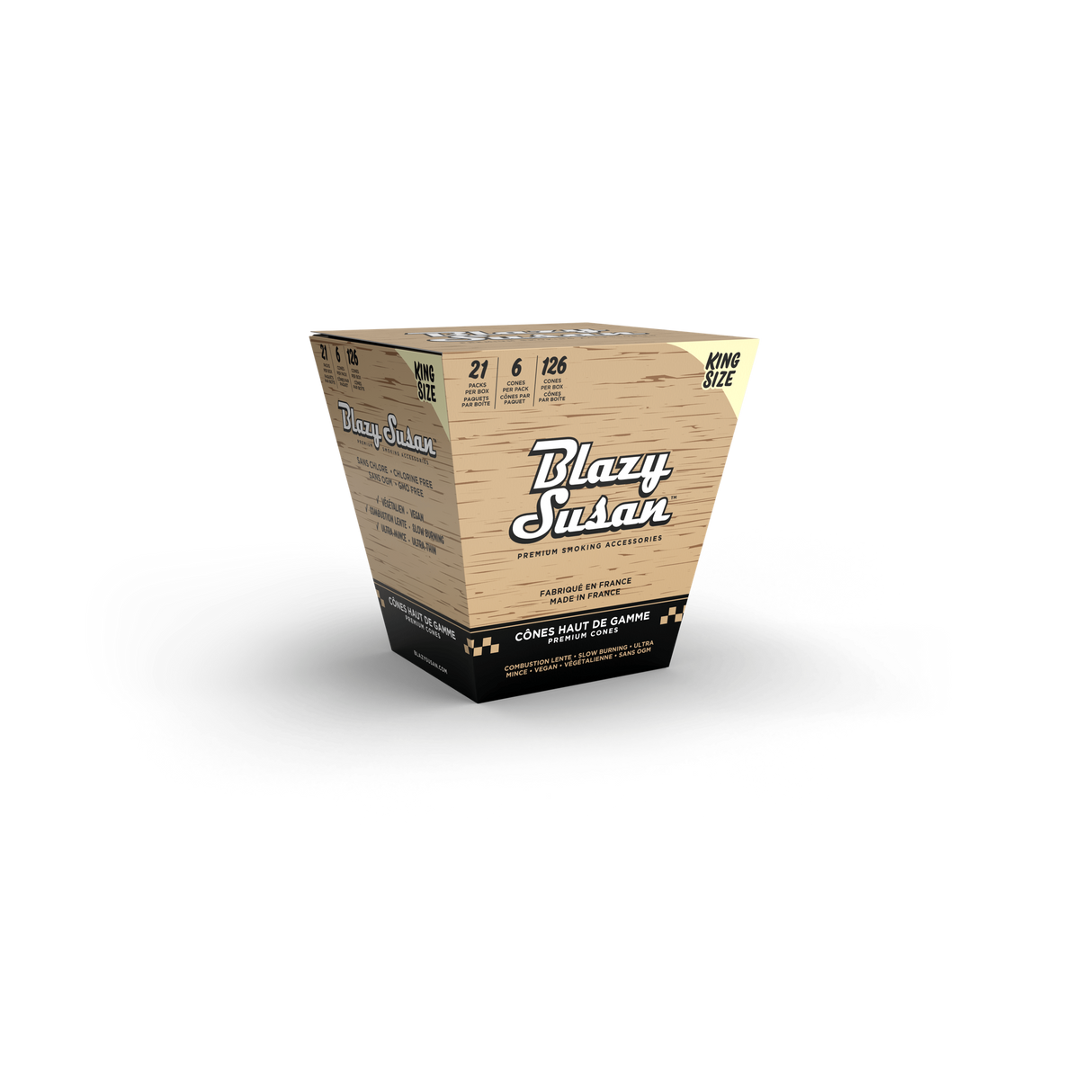 Unbleached King Size Cones - 21 Packs