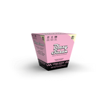 Blazy Susan Pink 1 1/4 Cones Full Box features 21 packs of 6 pre-rolled, vegan, slow-burning cones in a pink trapezoidal display box.