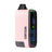 Veil Bar Pro EVO 510 Battery in soft pink with black mouthpiece, featuring digital display for voltage, battery level, and puff count, branded CARTISAN.