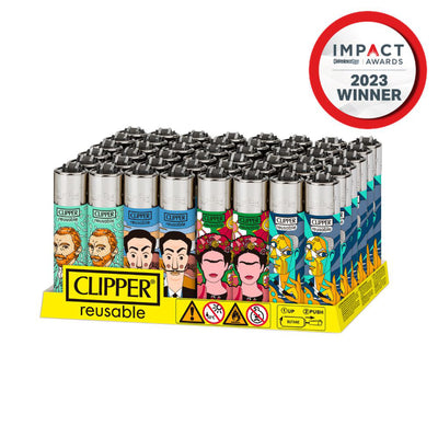 Clipper Artist Inspired Large Reusable Lighters